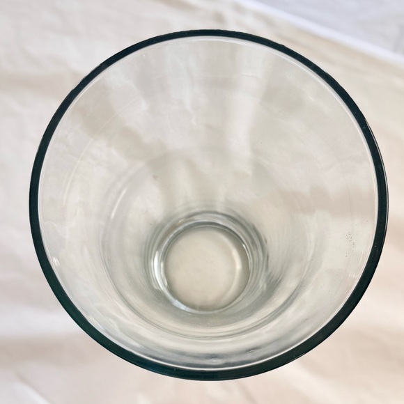 VINTAGE 12” Thick & HEAVY Solid Glass Fluted Vase - 7 LBS!! - Picture 12 of 14